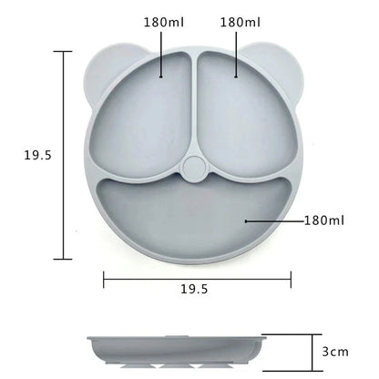 Baby Safe Silicone Dining Plate