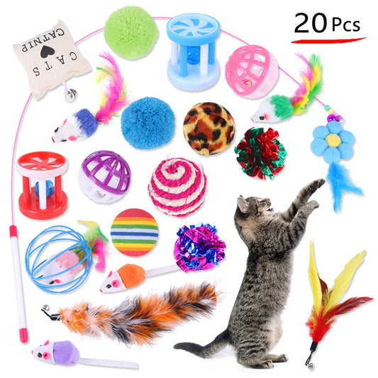 Dual Pet Kitten Toys Variety Cat Toy Combination